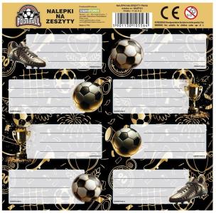 Opakowanie Nalepki na zeszyt Piłka 11 (25szt) DERFORM