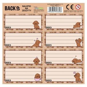 Opakowanie Nalepki na zeszyty BackUp 7 A17 (25szt) DERFORM