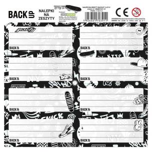 Opakowanie Nalepki na zeszyty BackUp 7 A57 (25szt) DERFORM
