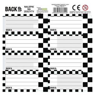 Opakowanie Nalepki na zeszyty BackUp 7 A94 (25szt) DERFORM