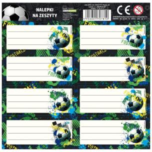 Opakowanie Nalepki na zeszyty Piłka 20 (25szt) DERFORM