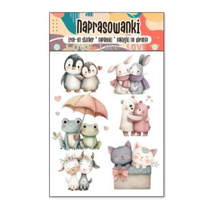 Opakowanie Naprasowanki Termo Naklejki na Ubrania Miłość