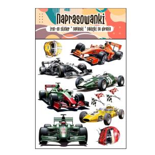Opakowanie Naprasowanki Termo Naklejki na Ubrania Wyścigówki