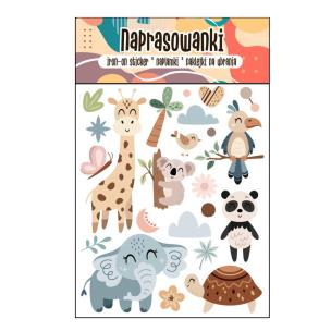 Opakowanie Naprasowanki Termo Naklejki na Ubrania Zwierzątka