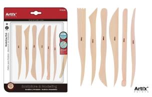 Opakowanie Narzędzia do rzeźbienia 6szt drewniane