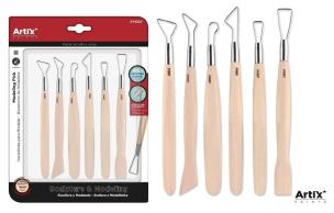 Narzędzia do rzeźbienia 6szt metalowe. Wydawca: Artix. Multiszop.pl Opakowanie Narzędzia do rzeźbienia 6szt metalowe