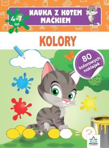 Okładka książki Nauka z kotem Maćkiem. Kolory
