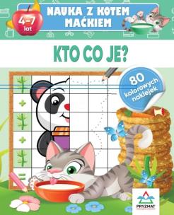 Nauka z kotem Maćkiem. Kto co je. Autor: Hristo Dimitrov. Multiszop.pl Okładka książki Nauka z kotem Maćkiem. Kto co je