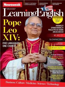 Okładka książki Newsweek Learning English 3/2025 Pop Leo XIV