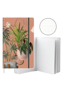 Notatnik A5/80K linia Liście Rośliny. Wydawca: Leantoys. Multiszop.pl Opakowanie Notatnik A5/80K linia Liście Rośliny