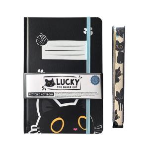 Opakowanie Notatnik A5 linia Lucky the Black Cat