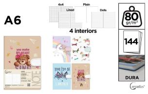 Opakowanie Notatnik A6/144K magnes MIX