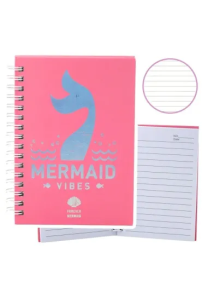 Notatnik A6/80K linia Ogon Syreni różowy. Wydawca: Leantoys. Multiszop.pl Opakowanie Notatnik A6/80K linia Ogon Syreni różowy