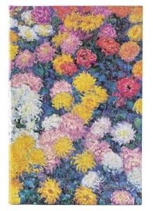 Opakowanie Notatnik czysty Monet's Chrysanthemums midi