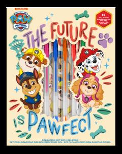 Opakowanie Notatnik + długopisy żelowe 6 sztukm Paw Patrol PW19958
