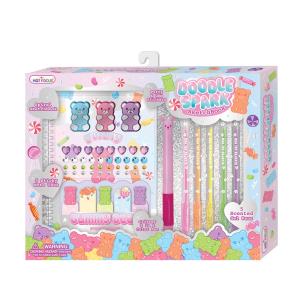 Opakowanie Notatnik na spirali z długopisami Żelkowe Misie