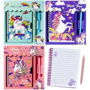 Notatnik pamiętnik jednorożec długopis MIX. Wydawca: Trifox. Multiszop.pl Opakowanie Notatnik pamiętnik jednorożec długopis MIX