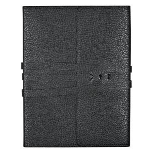 Opakowanie Notatnik wiązany ze sztucznej skóry czarny