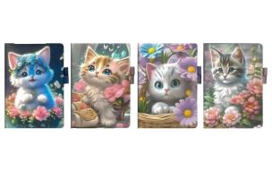 Opakowanie Notes A5 80K z gumką linia Kotek mix