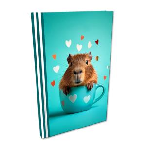 Opakowanie Notes A5 kratka Soft Touch Capybara