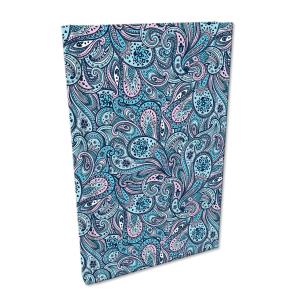 Opakowanie Notes A5 kratka Soft Touch Paisley Turkus