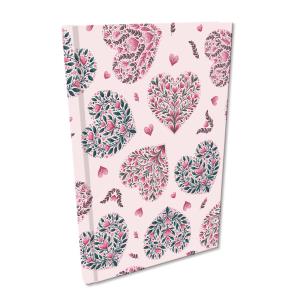 Opakowanie Notes A5 kratka Soft Touch Serca