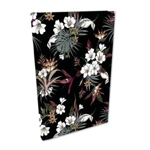 Opakowanie Notes A5 kratka Soft Touch Tropikalne Kwiaty