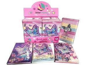 Opakowanie Notes A5 w kratkę Motyle MIX