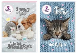 Notes A6/30K z poddrukiem The sweet pets (12szt). Wydawca: Beniamin. Multiszop.pl Opakowanie Notes A6/30K z poddrukiem The sweet pets (12szt)