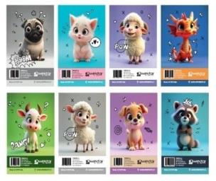 Opakowanie Notes A7/50 Kids (10szt)