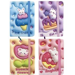 Opakowanie Notes A7/80K linia PU Królik 81142 mix