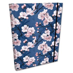 Opakowanie Notes B6 kratka z gumką Soft Touch Kwiat Wiśni