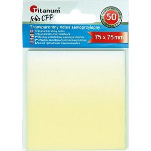 Opakowanie Notes samoprzylepny transparentny 75x75mm 50K
