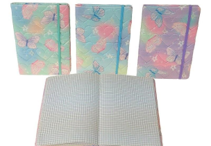 Opakowanie Notes z gumką Motyle MIX