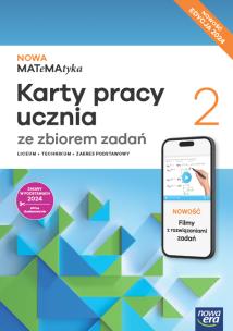 Okładka książki Nowa Matematyka karty pracy ze zbiorem zadań 2 zakres podstawowy EDYCJA 2025