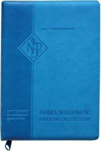 Okładka książki Nowy Testament NPD suwak paginatory błękityny