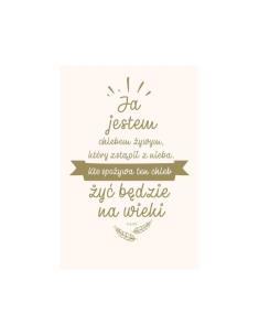 Okładka książki NT z infografikami B5 złote tł. Ja jestem chlebem