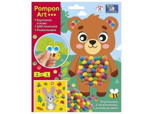 Opakowanie Obrazek z pomponów Misiaczek 2w1