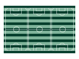 Opakowanie Obrus Boisko piłkarskie 120x180cm mix