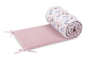Opakowanie Ochraniacz Do Łóżeczka Velvet Twigs Pink