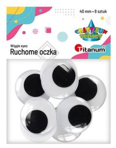 Opakowanie Oczy bez kleju i rzęs 40mm 8szt