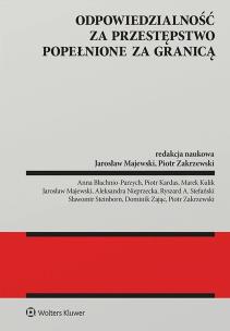 Okładka książki Odpowiedzialność za przestępstwo popełnione za granicą