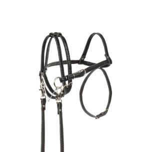 Opakowanie Ogłowie dla Hobby Horse Skippi ekoskóra czarne