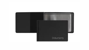 Opakowanie Okładka na dokumenty małe premium czarny OD-02-01