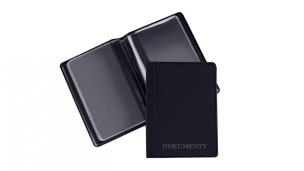 Opakowanie Okładka na dokumenty mini standard czarna