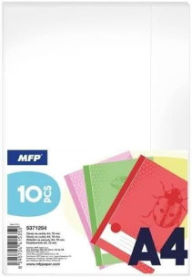 Okładka na zeszyt A4 70mic 10szt. Wydawca: MFP. Multiszop.pl Opakowanie Okładka na zeszyt A4 70mic 10szt