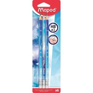 Zdjęcie produktu Ołówek Arctic HB z gumką 6szt MAPED