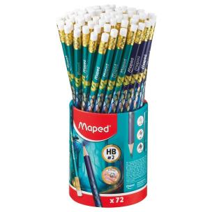 Zdjęcie produktu Ołówek Dragon HB z gumką (72szt) MAPED