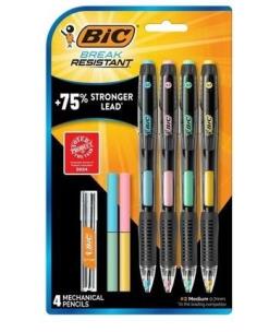 Ołówek mechaniczny + wkłady + gumka 4szt BIC. Wydawca: Bic. Multiszop.pl Opakowanie Ołówek mechaniczny + wkłady + gumka 4szt BIC