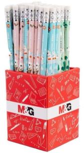 Opakowanie Ołówek sześciokątny z gumką HB ChaCha (24szt)